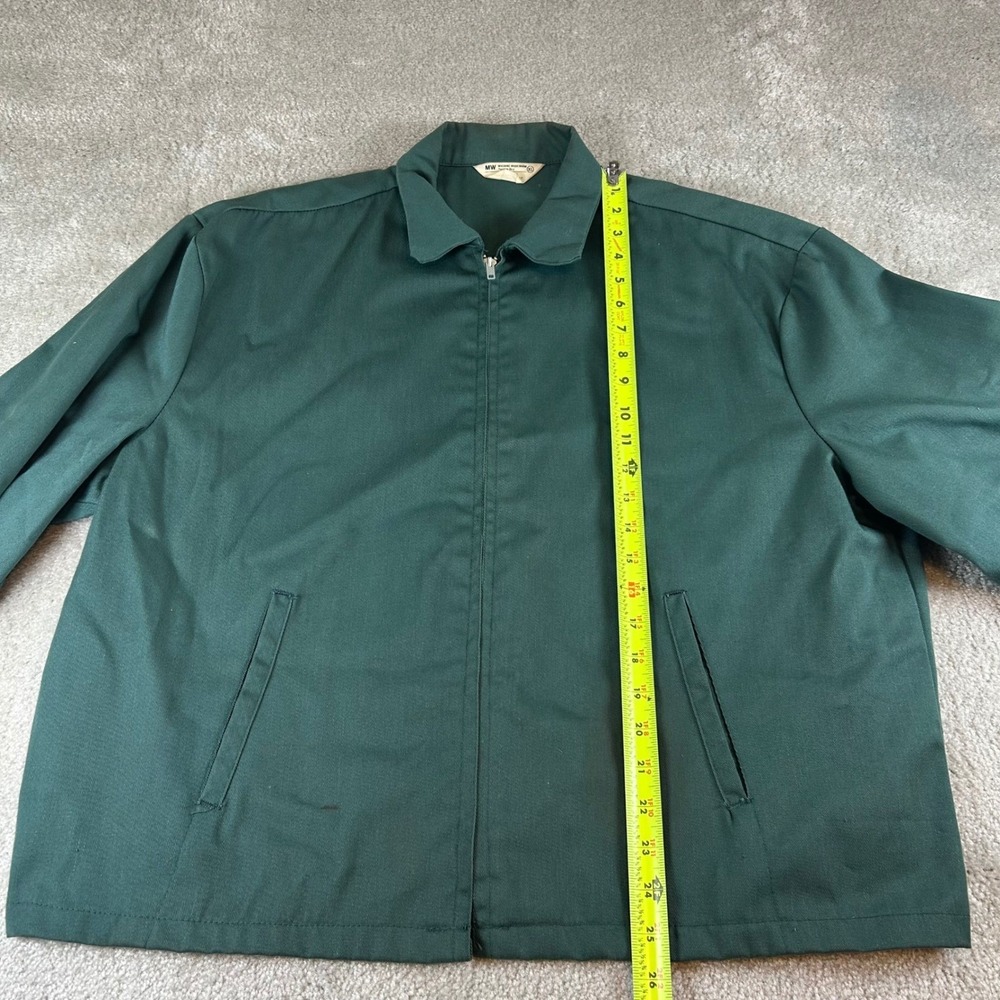 True Vintage 60s Big Mac Penn Prest Work Jacket Men's XL Green Full Zip Workwear - Picture 9 of 16